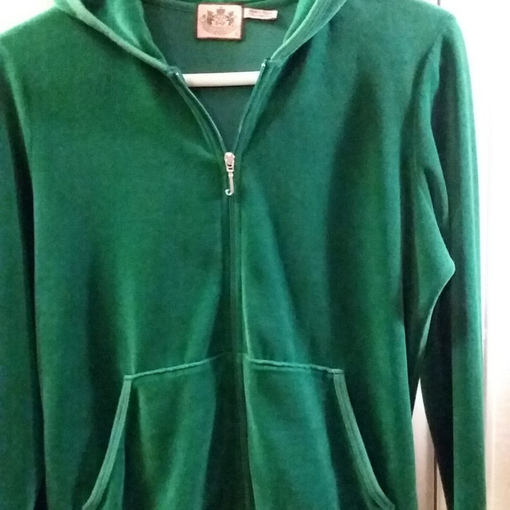 Vintage Juicy Couture Hoodie Size XL Green